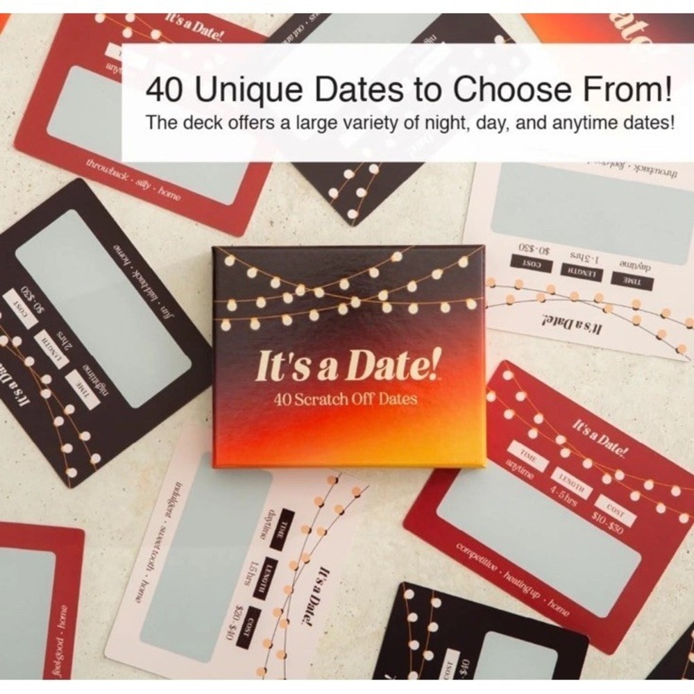 40 Fun and Romantic‎ Scratch off Date Night Ideas for Him, Her It's A Date! - Picture 5 of 7